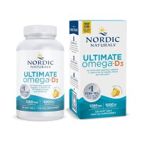 Nordic Natural挪威小鱼终极土豪版Omega-3鱼油胶囊120粒 含维生素D3